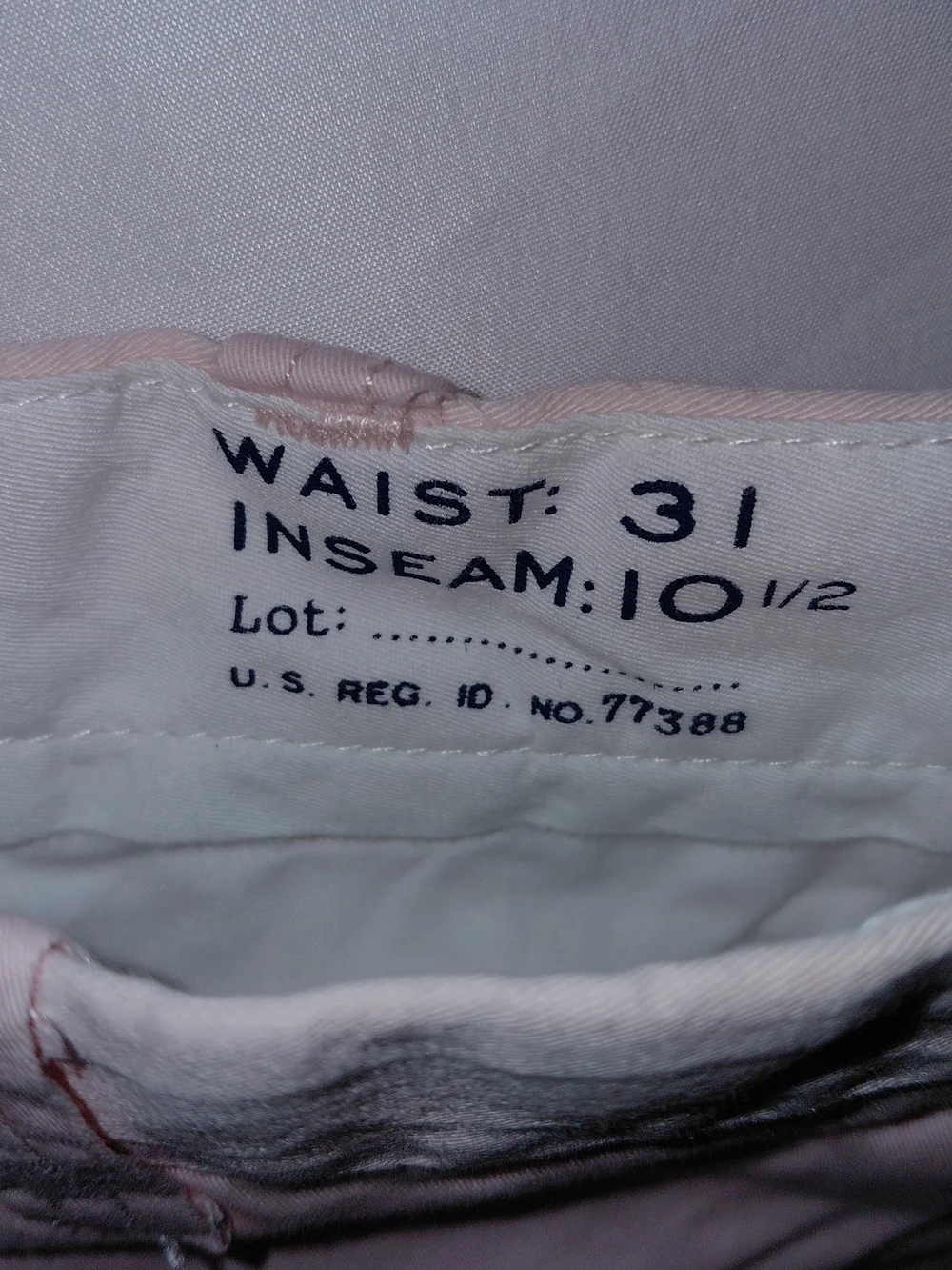 J. Crew Men's Pale Pink Flat-Front Cotton Shorts